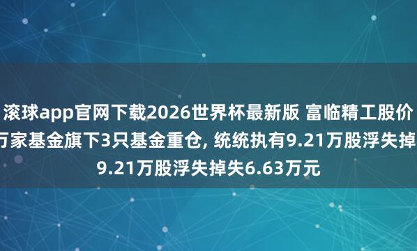 滚球app官网下载2026世界杯最新版 富临精工股价跌3.07%， 万家基金旗下3只基金重仓， 统统执有9.21万股浮失掉失6.63万元