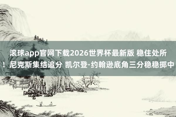 滚球app官网下载2026世界杯最新版 稳住处所!尼克斯集结追分 凯尔登·约翰逊底角三分稳稳掷中